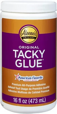 NEW Aleene's Original Tacky Glue Jar - All Purpose - 16 Fl.oz / 473ml - (15607) • £15.95