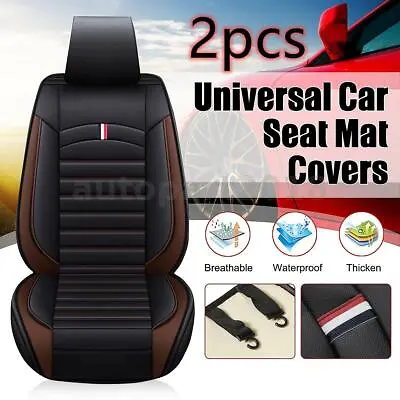 $31.25 • Buy 2pcs Universal Car Van Truck Front Seat Mat Cover Chair Breathable Cushion Pads