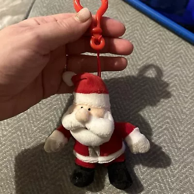 Father Christmas  Soft Toy Tree Decoration Present Bag Decoration Christmas • £2