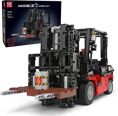 MOULD KING 13106 Technic Forklift Truck Car APP RC Building Block Kids Toys MOC • $109.99