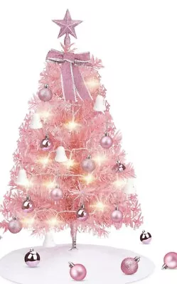 2ft. Pink  Artificial Chris The Tree. • $14.99