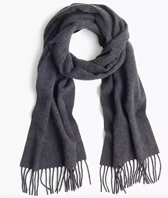 J.CREW Cashmere Scarf Graphite Gray Wrap Light Classic 100% Cashmere • $59.99