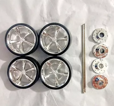 1:18 Scale Replacement Rims With Axles & Break Pads For Model Diecasts • $22