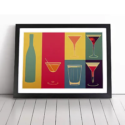 Retro Cocktail Art Vol.2 Wall Art Print Framed Canvas Picture Poster Decor • $18.61