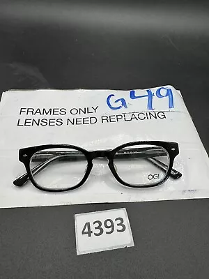 Ogi Evolution BLACK/CRYSTAL 50-20 145 Frames EyeGlasses 6002/106 Square • $26.99