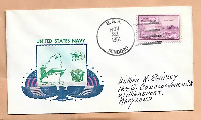 U.s.s. Mindoro Nov 211951  Naval Cover • $3.50