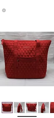 Vera Bradley Microfiber Vera Tote Quilted Red • $10