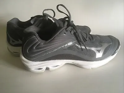 Mizuno Wave Lightning Z6 Volleyball Shoes Womens Size 9 Gray Athletic Sneakers • $49.99