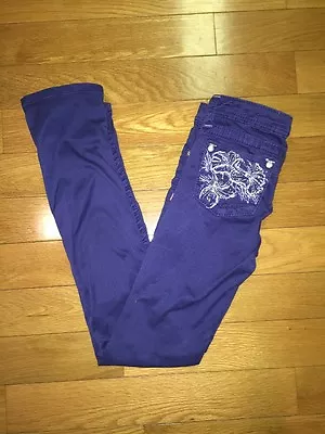 Girls Cobalt Blue MISS ME Skinny Jeans JK5473S5 Size 14 Bling Free Shipping!! • $35