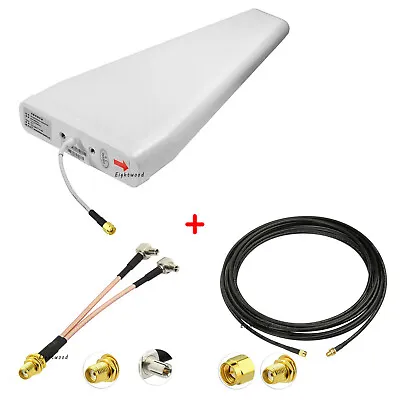 Yagi Directional Antenna 3G/4G/LTE Wide Band&2 TS9 For Cell Phone Signal Booster • $51.89