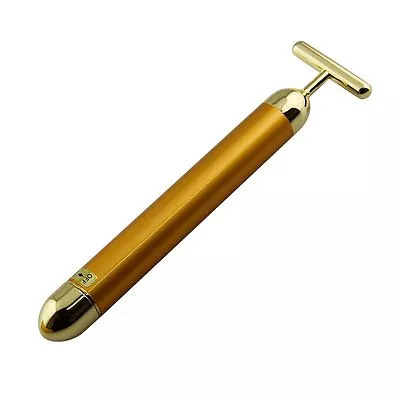 $45.58 • Buy 24K Gold Ion T-Bar Face Lift Device Vibration Tightening Anti-Aging 4pc Set