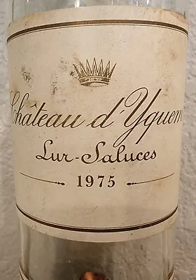 1975 Chateau D'YQUEM Bouteille Vide (ou Etiquette)/empty Bottle (or Label) • £14.48