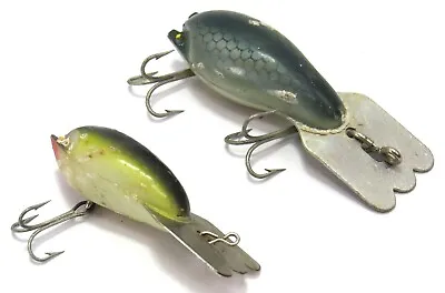 Fred Arbogast Mud Bug Vintage Diving Crawdad Fishing Lures Mixed Lot Of 2 • $21.99