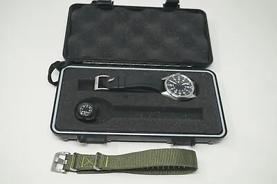 Sangin Instruments Overlord Watch In Brushed Metal W/ Extra B&R Band - Flieger • $660