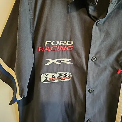 Ford Racing  Button Up Shirt  Medium Old School • $15