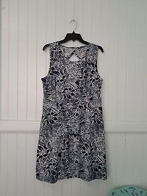 Title Nine Dress Sz 12 Floral Pockets Activewear Athletic Performance Nimblene • $29.99