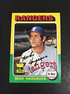 1975 TOPPS MIKE HARGROVE #108 NM/MT ROOKIE CARD (Free Shipping On Any 3!) • $3.99