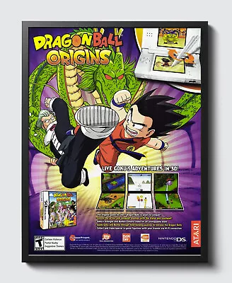 Dragon Ball Origins Nintendo DS Glossy Promo Poster Print Unframed G1502 • $14.98