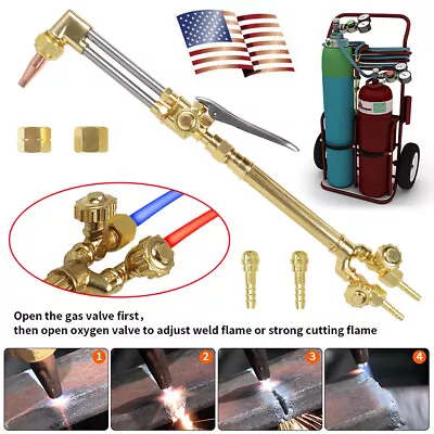 Heavy Duty Victor Style CA1350 100FC Oxygen/Acetylene Cutting Welding Torch Set • $46