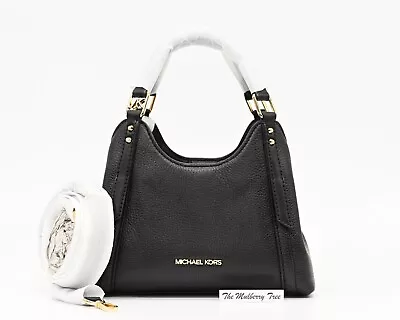 MICHAEL KORS ARLO Small Pebbled Leather Triple Compartment Crossbody NWT $448 • $128