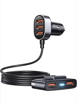 5 In 1 USB Car Charger Multiple Devices Universal Multi Port Car Adapter #S9 • $18