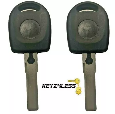 2 VW HU66T6 Volkswagen Transponder Chip Key Golf Jetta Passat Beetle 2000-2005 • $13.95