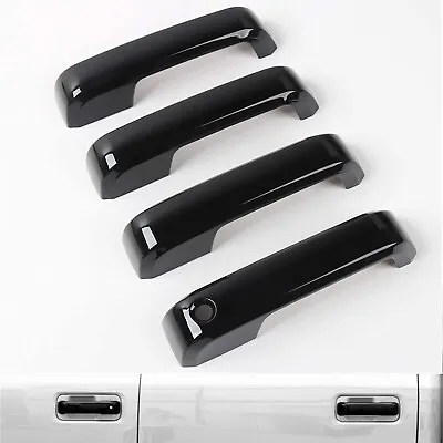 For 2017-2022 Ford F250 F350 F450 F550 Super Duty Gloss Black Door Handle Covers • $24.99