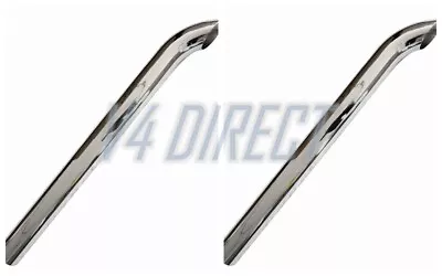 5 OD Chrome Curved Exhaust Stack Pipe 5  Inch X 48  Inch Length Truck Pipe PAIR • $274