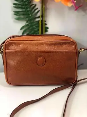 Vintage MARK CROSS Brown Pebble Leather Crossbody Bag • $89.99
