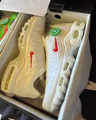 Size Us11 - Nike Air Max Plus TN X Supreme White 2020 • $600