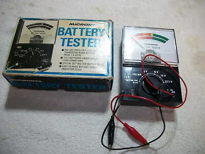 Micronta 22-030A Battery Tester Tested & Works • $5.50