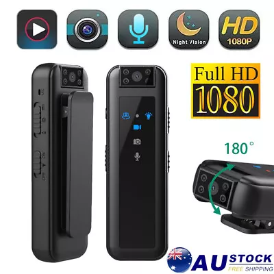 1080P HD Mini Body Camera Video Recorder IR Night Vision Security Cam With Clip • $28.99