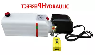 Hydraulic Power Unit  Pump 12 V 180 Bar 2000W Truck Tipper Trailer 11L Dumper • $429