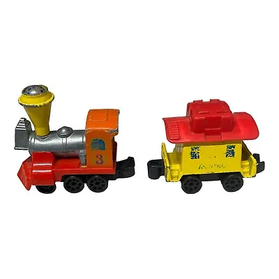 Mattel MY FIRST WHEELS Children’s Train Engine & Caboose Diecast & Plastic 1980 • $8.99
