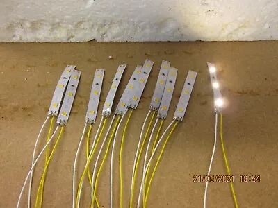 £3.29 • Buy 00 Gauge Led Warm White Lights 10 STRIPS OF 3 LED