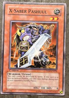 X-Saber Pashuul TSHD-EN094 Yu-Gi-Oh! Card Light Play 1st Edition • $0.99