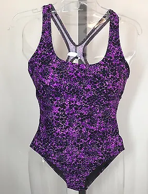 $16.99 • Buy Speedo Women's 1-Piece Swimsuit- Purple & Black - Size: 6        -        C-2