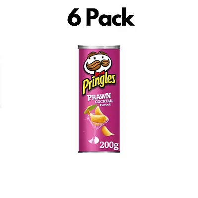 £17.95 • Buy Pringles Prawn Coctail Flavour 200g X 6 Packs Big Offer