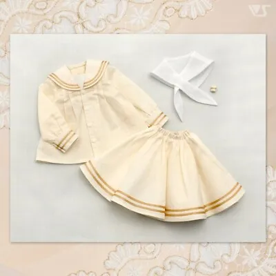 BJD Volks Super Dollfie Dream DD SD SDGr SD13 Ecru Sailor Skirt Dress Outfit • $47.96