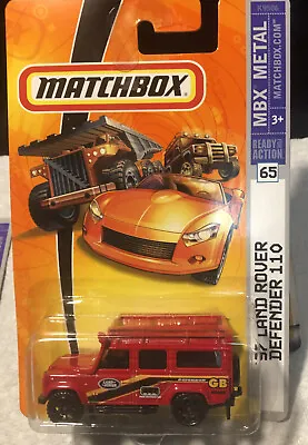 Matchbox MBX Metal '97 Land Rover Defender 110 #65 Red • $7