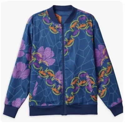 Disney Black Panther Wakanda Forever Reversible Adult Bomber Jacket Marvel SizeM • £22