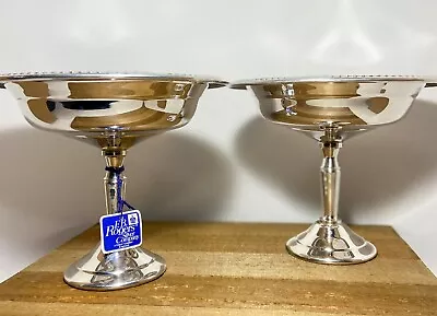 Set Of (2) FB Rogers Silver Co. Silver Plated Pedestal Compote Bowls • $45