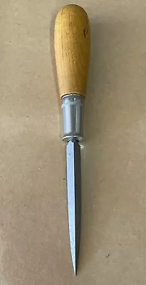 Vintage Nicholson Three-Sided 7-3/8  File With Wooden Handle • $19.99