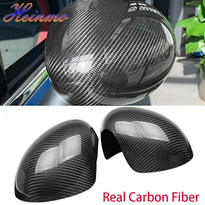 Carbon Fiber Car Side Mirror Cover Wing Cap For Cooper S JCW ONE R55 R56 R57 R60 • $91.79