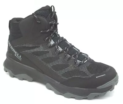 Merrell Size 6 7 8 9 10 11 12 Speed Strike J066867 Black Gortex Walking Boots • £64.99