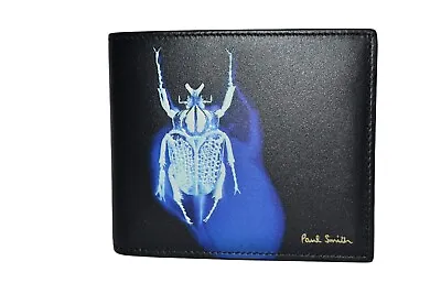 Paul Smith Mainline Beetle Print Billfold Wallet Mens Brand New • £119