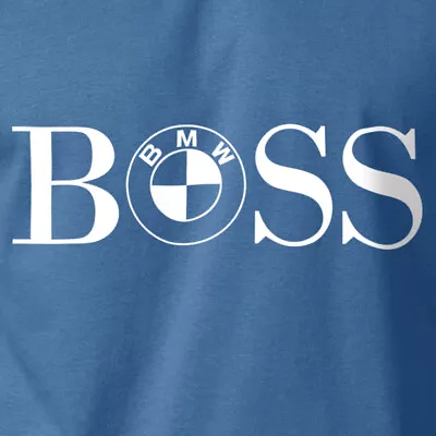 Boss T-Shirt BMW Logo Super Car M Series Car Mechanic Gift S-6XL 100% Cotton Tee • $20.95