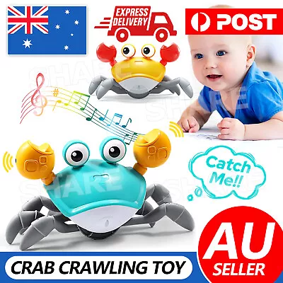 Electric Crab Crawling Toy + Music Light Effect USB Rechargeable Kids Toy • $18.95