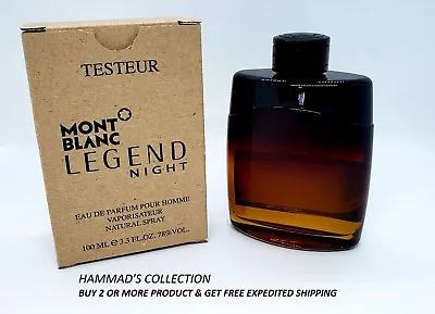 Mont Blanc Legend Night Pour Homme Edp 3.3 Oz / 100 Ml For Men (new In Brow Box) • $39
