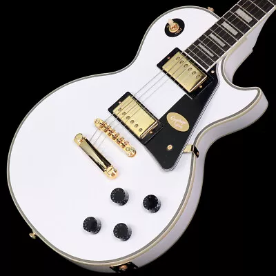 Epiphone Inspired By Gibson Les Paul Custom Alpine White 3.85kg S/N: 23081522246 • $768.23